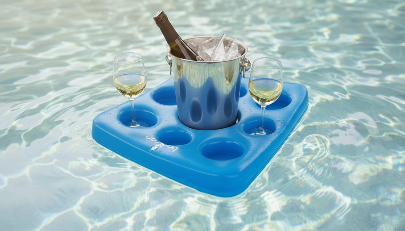 Schwimmendes Tablett – Kool Tray Blau + Spielbrett Schwimmendes Tablett – Kool Tray Blau + Spielbrett