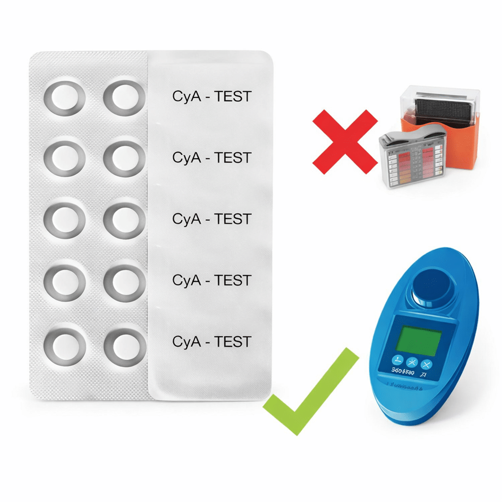SCUBA II-Testtabletten-CyA-Test Cyanursäure
