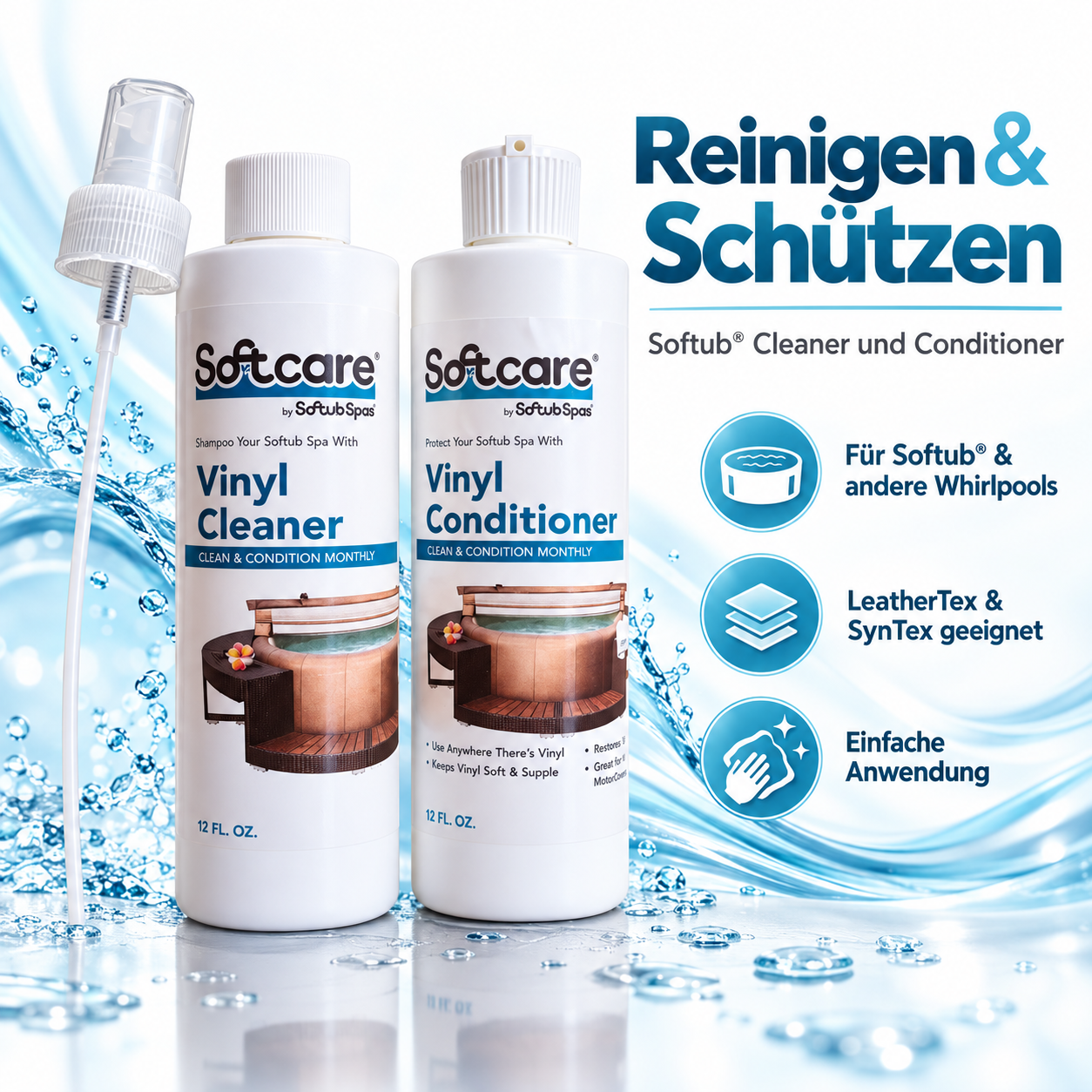 Softub® Cleaner und Conditioner - Reinigungsset für Softubs® und andere Whirlpools Softub® Cleaner und Conditioner - Reinigungsset für Softubs® und andere Whirlpools