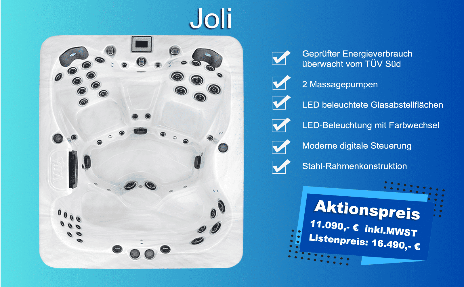 Whirlpool Joli - Aktionspreis 11.090,- € inkl.MWST Listenpreis: 16.490,- €