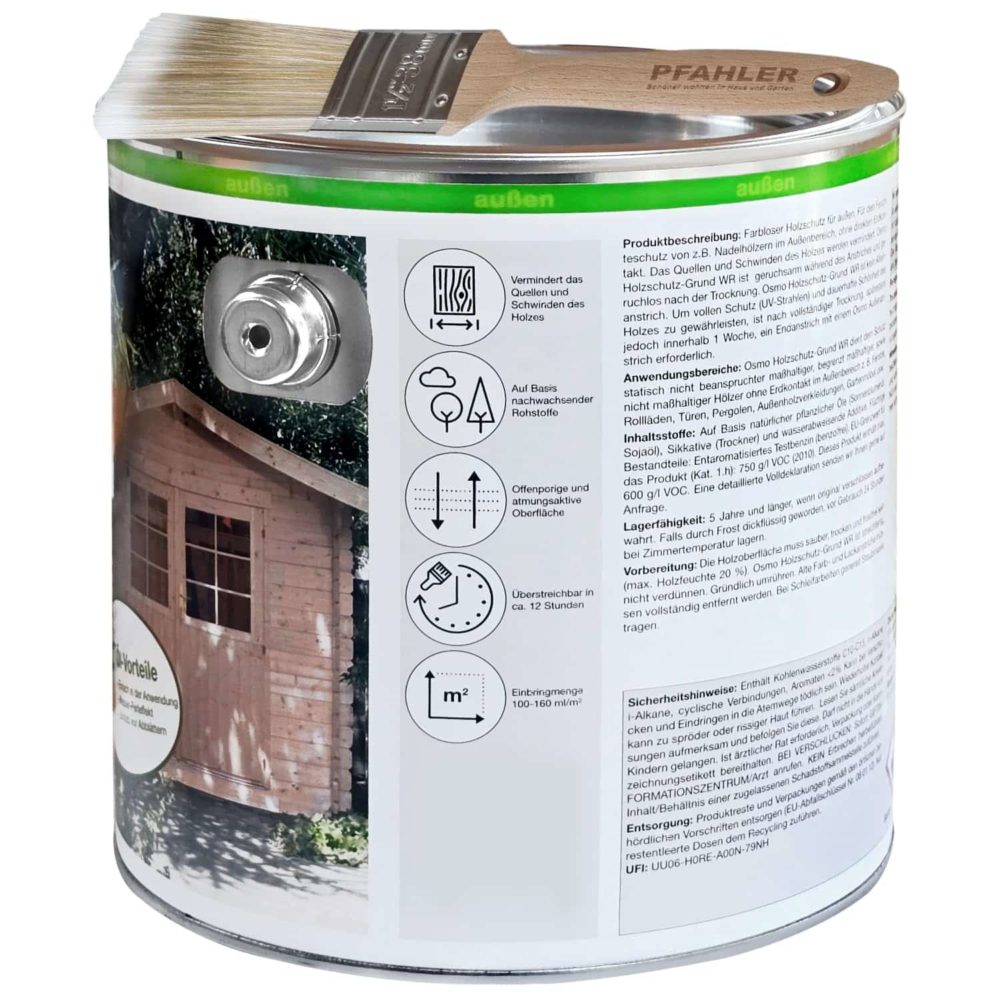 OSMO Holzschutz-Grund WR 4041 Farblos 2,5L 3