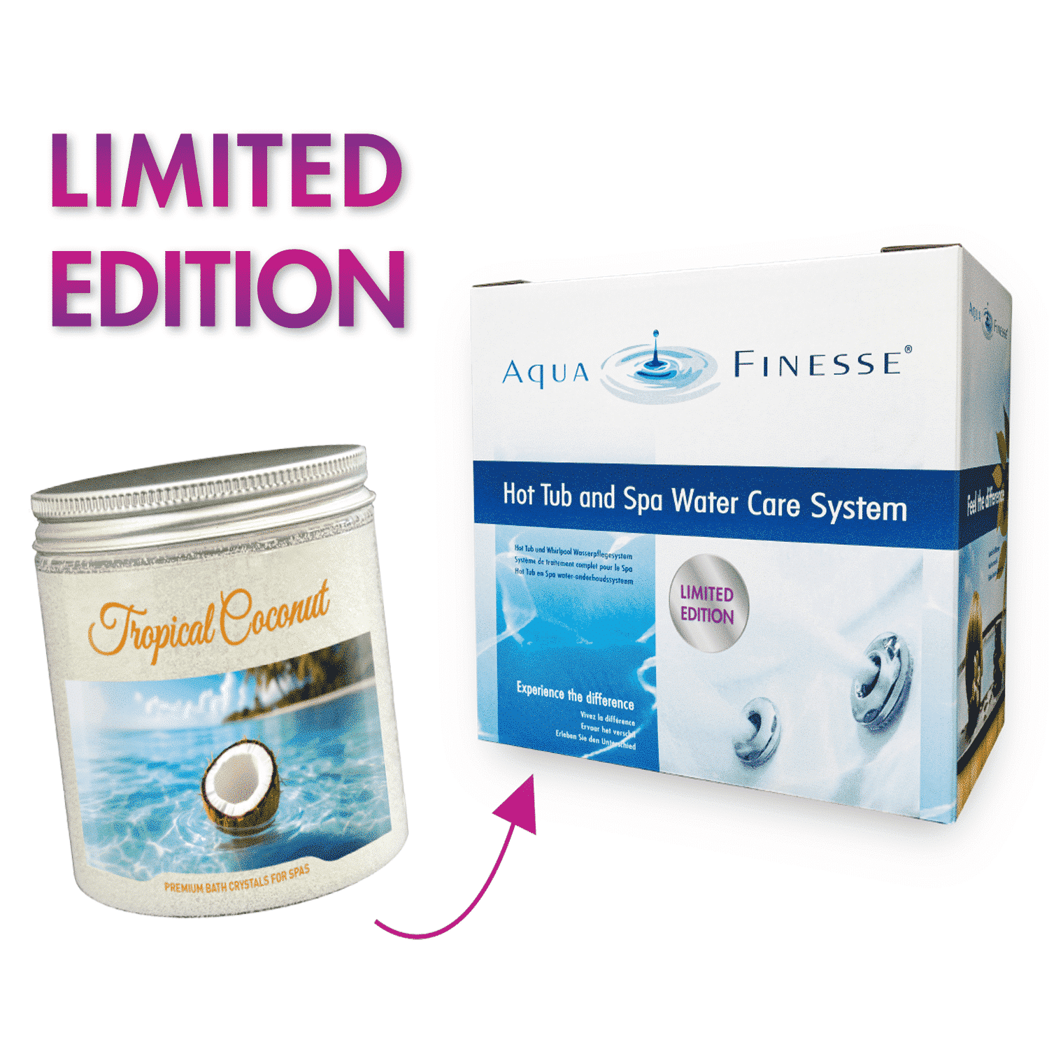 AquaFinesse Limited Edition + Gratis Kokosduft Crystals - Pfahler
