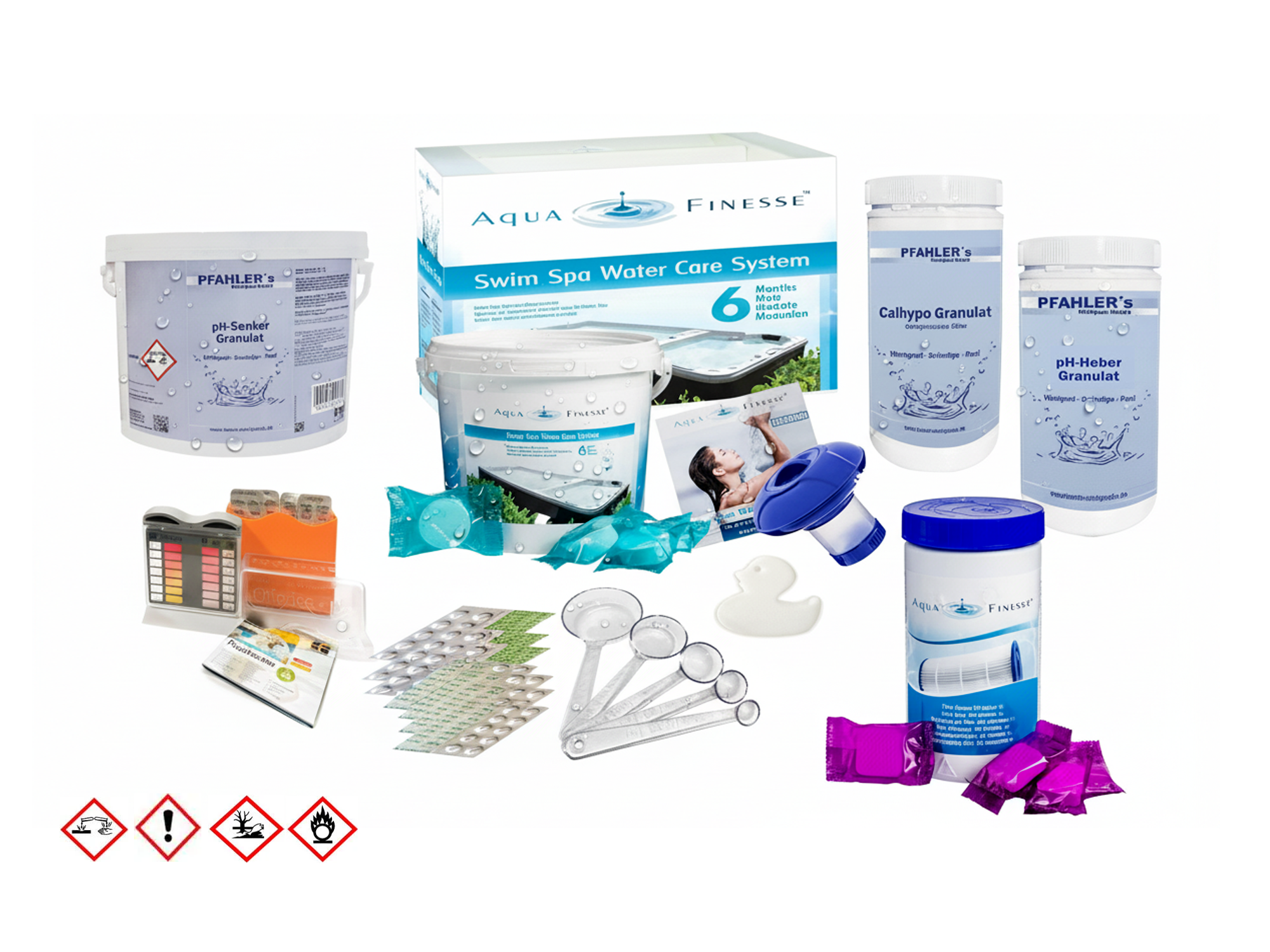 SwimSpa Wasserpflege Set – Wasserpflege Startpaket für SwimSpas