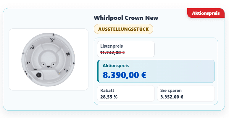 Whirlpool Crown New AUSSTELLUNGSSTÜCK