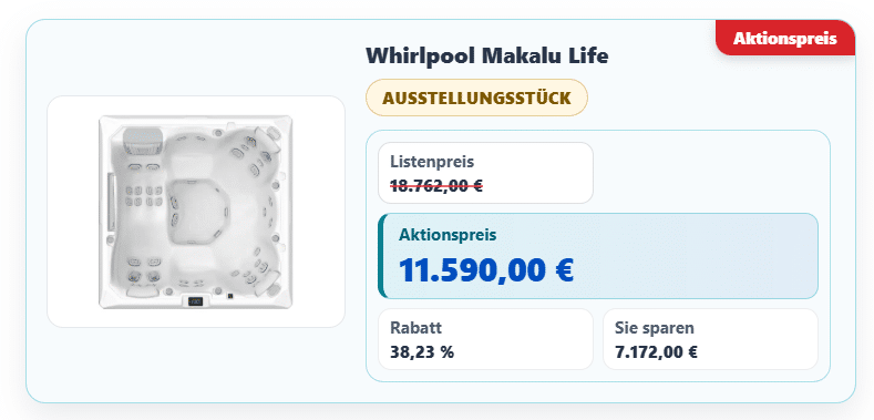 Whirlpool Makalu Life AUSSTELLUNGSSTÜCK