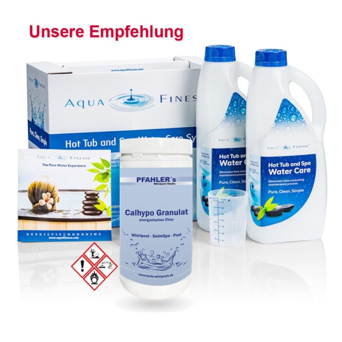 AquaFinesse Whirlpool Wasserpflege mit Calhypo Chlorgranulat