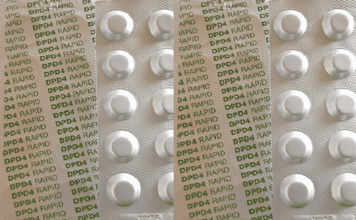 Testtabletten Aktivsauerstoff DPD4-Rapid