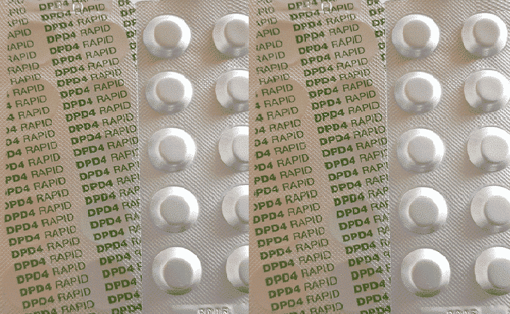 Testtabletten Aktivsauerstoff DPD4-Rapid