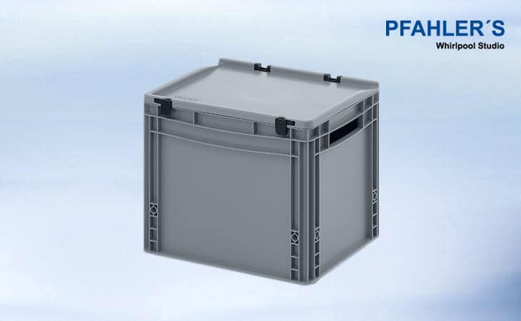 Eurobehälter-Eurobox mit Scharnierdeckel 40 x 30 x 33,5 cm Kaufen