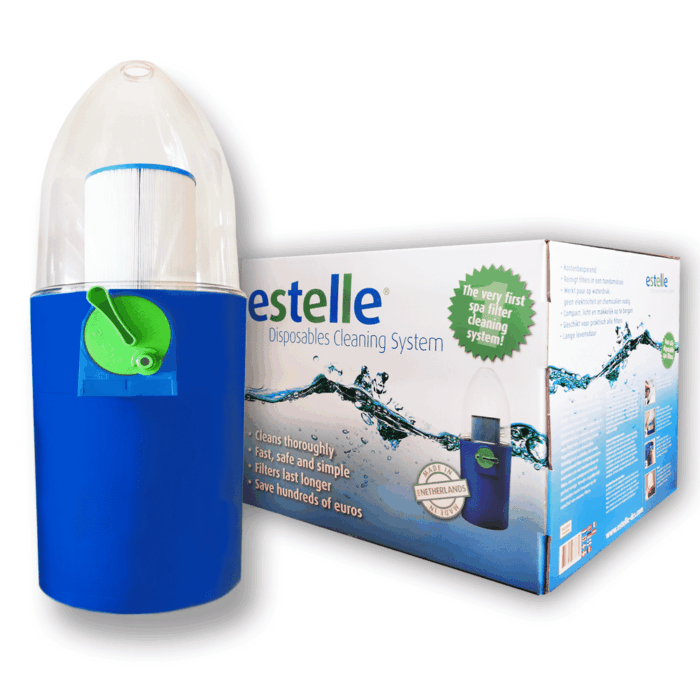 Estelle Filter Reinigungssystem für Whirlpoolfilter Estelle Filter Reinigungssystem für Whirlpoolfilter