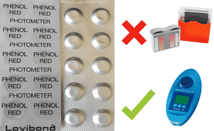SCUBA II-Testtabletten-Phenol Red pH