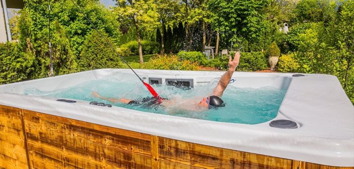 paddlewheel swim spa