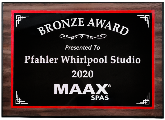 BRONZE AWARD 2020 MAAX SPAS