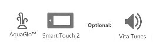 AquaGlo™, Smart Touch 2, Optional: Vita Tunes.