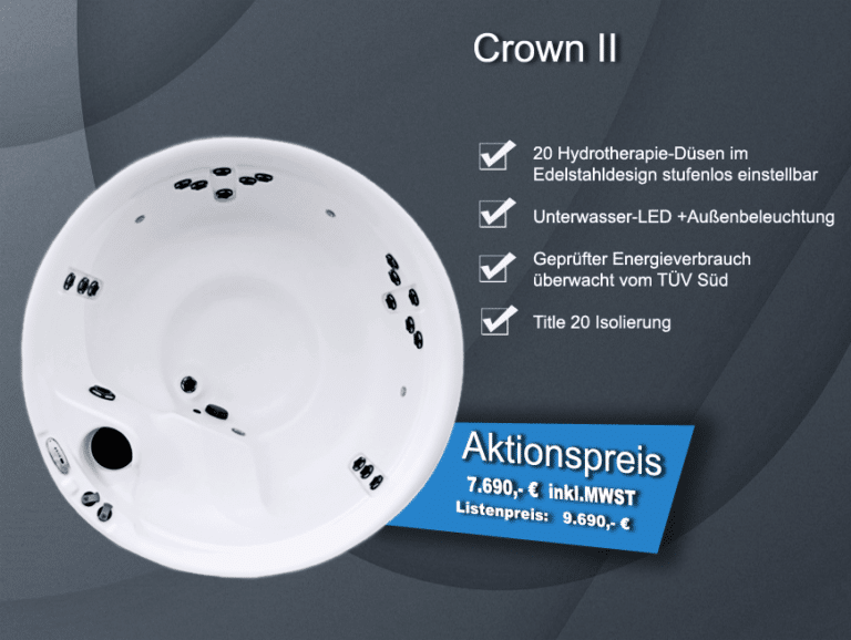 Whirlpool Crown II von Nordic Hot Tubs Whirlpool rund